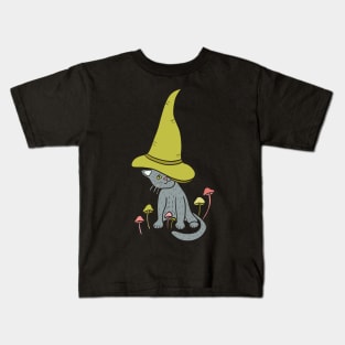 Kitten Witch Kids T-Shirt